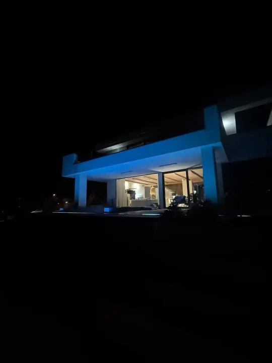 Oświetlenie LED przed domem – Mogilany k. Krakowa | realizacja Sigmatom